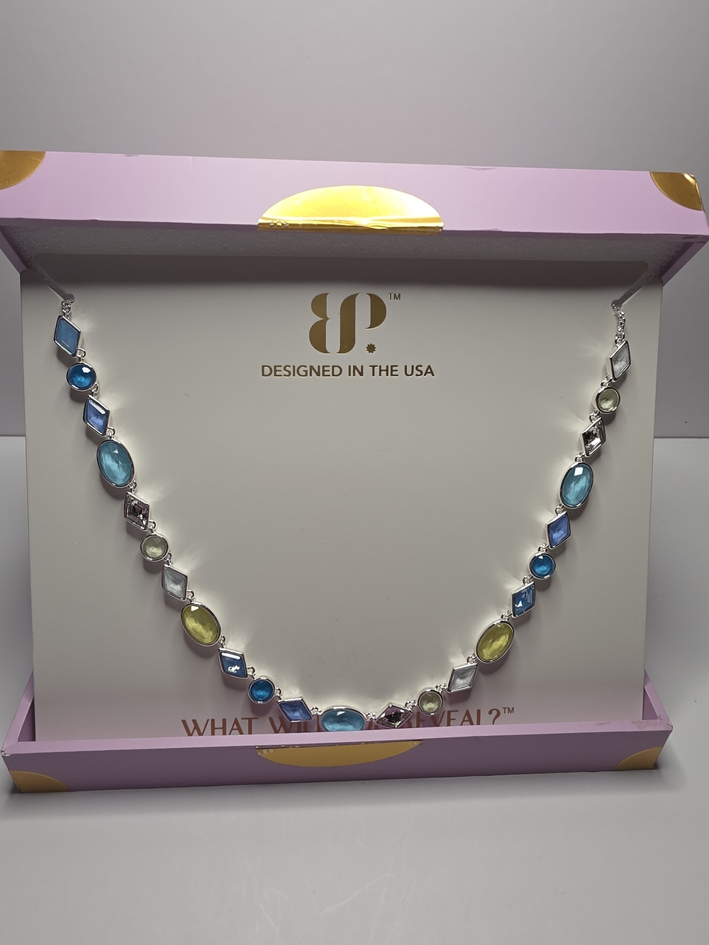 BP® Jewel Candy Out Of Office Necklace In Capri Citrus On Silver